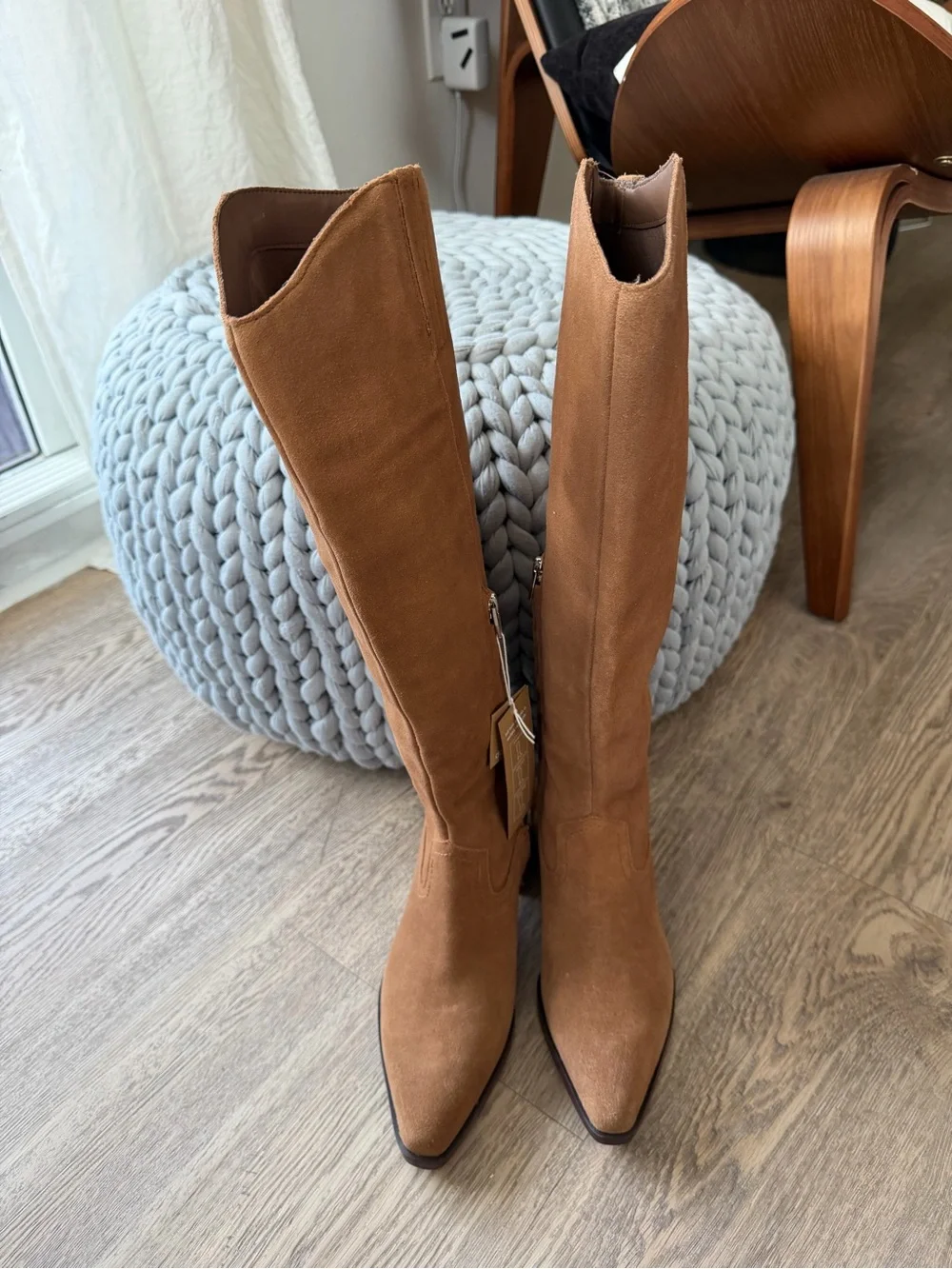 Dolce Vita Tan Suede Over-the-Knee Boots